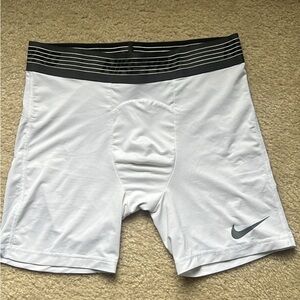 Nike Men's White Boxer Briefs with Black Waistband
